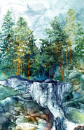 Cedarcrest Falls, panel falls
