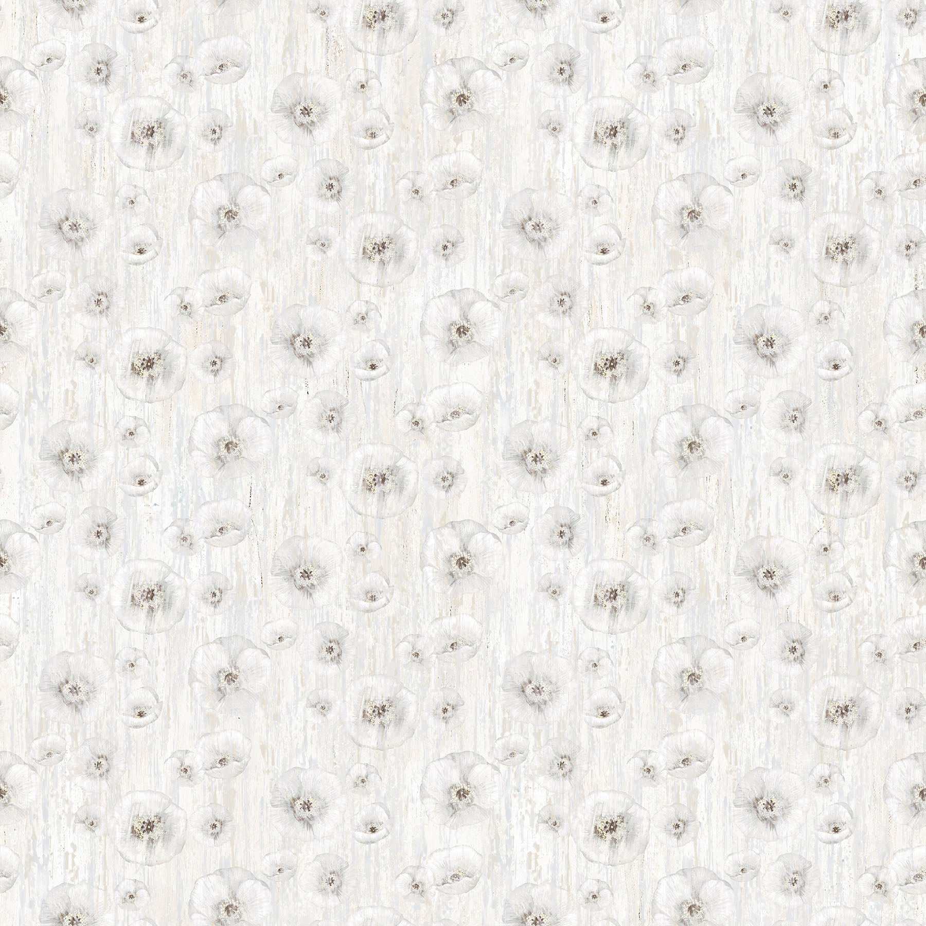 Poppy Meadow, white poppies