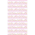 Peas in a Pod, flannel, pink, multi border stripe
