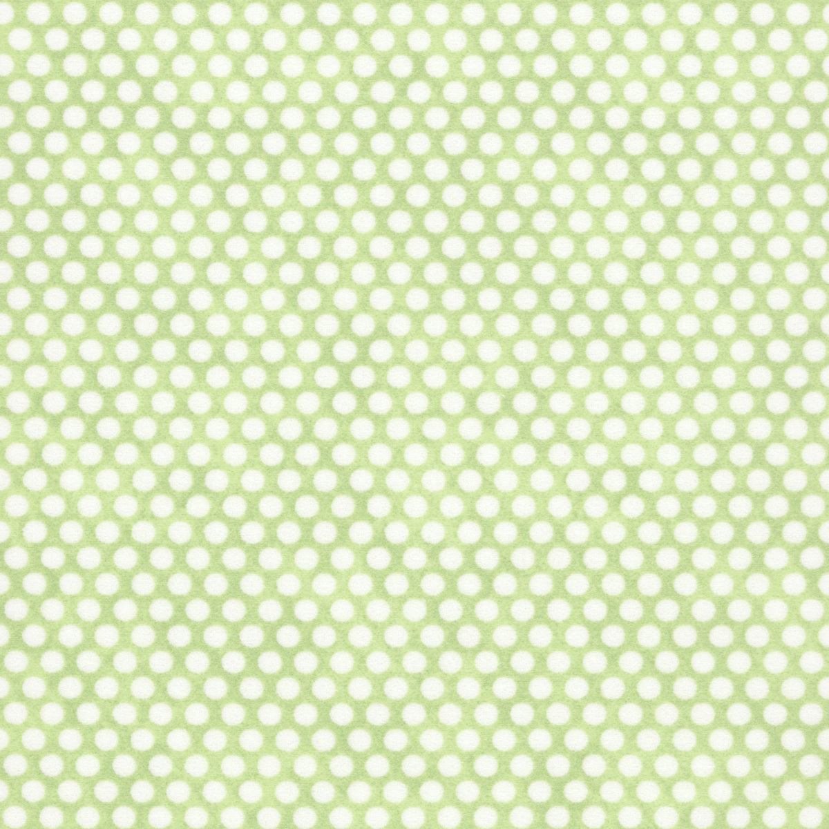 Peas in a Pod, flannel, green dots