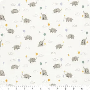 Lucky Day, flannel, balloons cream