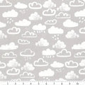 Lucky Day, flannel, clouds grey