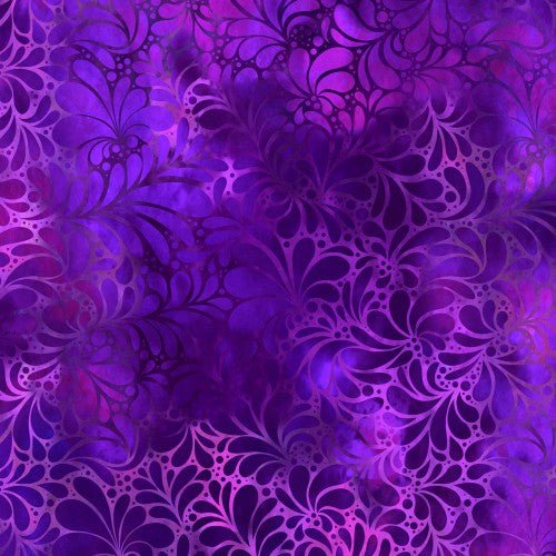 Rainbow of Jewels-purple flourish