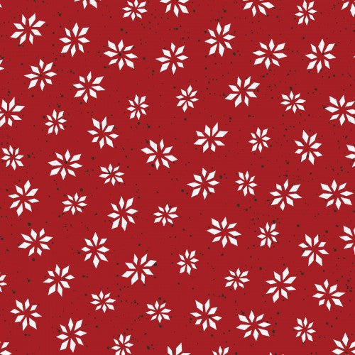 snowflake star-red, digital print