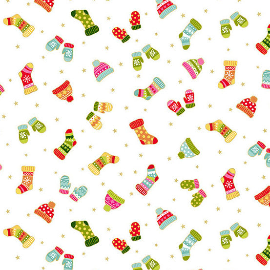 Santa Express - snow day, woolen mittens