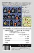 Neighbourhood Views pattern, finishes at 65.5" x 67.5", uses panel from Coven collection