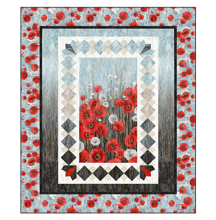 Poppy Meadow, dusk wild pattern