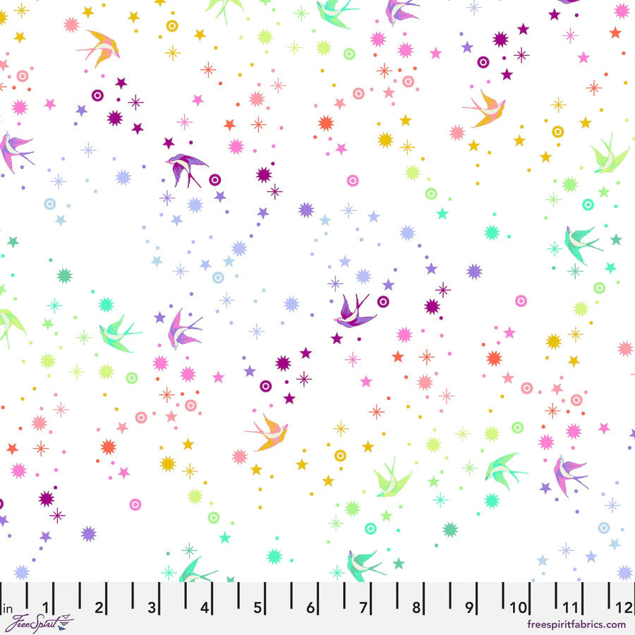 Tula Pink, Fairy Dust, white
