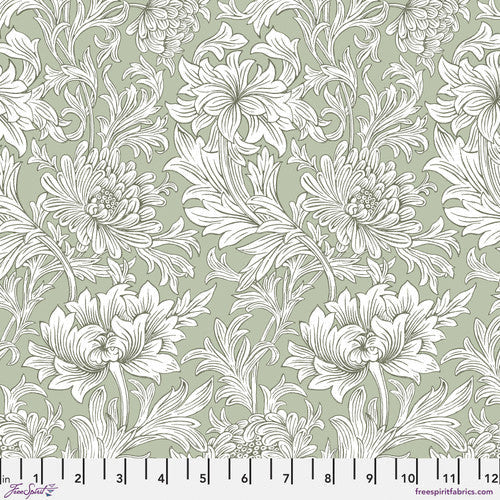 William Morris, Leicester, chrysanthemum, olive