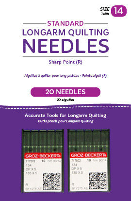 HQ-Standard longarm Needles, 20 needles/pkg, 14R Sharp