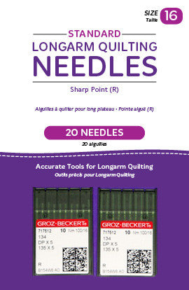 HQ-Standard longarm Needles, 20 needles/pkg, 16R Sharp