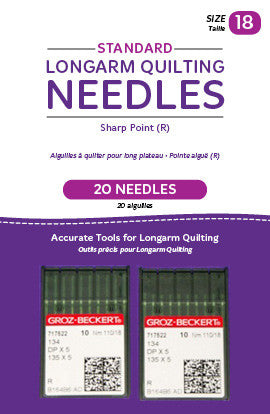 HQ-Standard longarm Needles, 20 needles/pkg, 18R Sharp