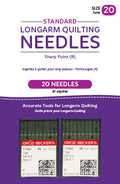 HQ-Standard longarm Needles, 20 needles/pkg, 20R Sharp