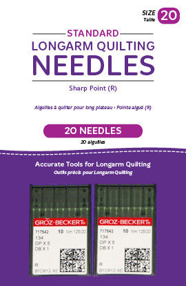 HQ-Standard longarm Needles, 20 needles/pkg, 20R Sharp