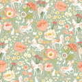 Unicorn Dreams, mint, scattered unicorns