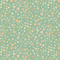 Unicorn Dreams, green, small flowers