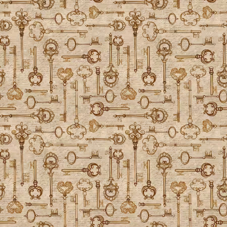 Dark Academia, repeating keys, tan