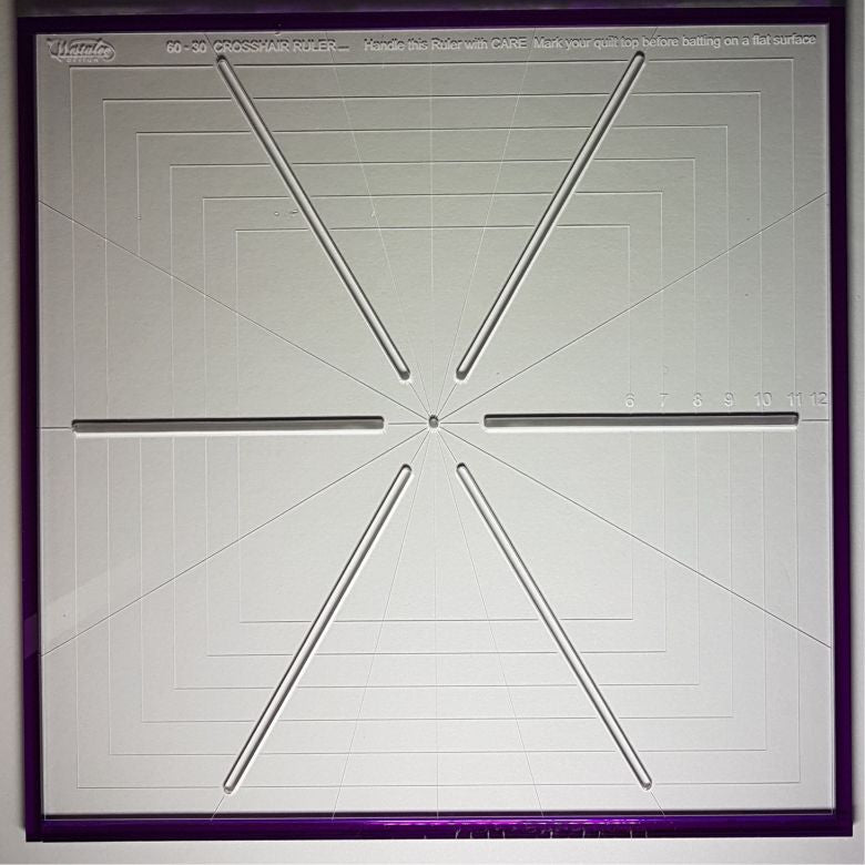 Westalee - 6 POINT CROSSHAIR RULER, 12"