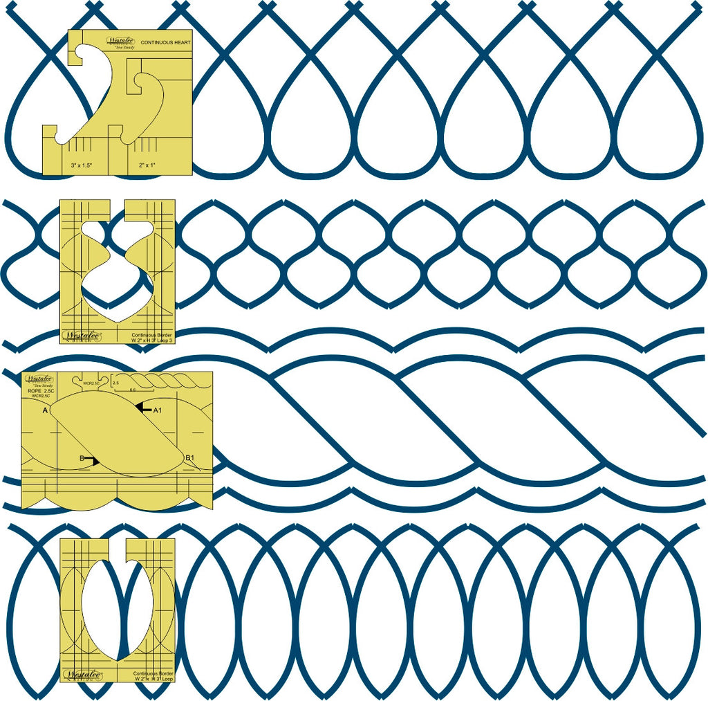 Westalee - BORDER SAMPLER SET, 5 PCS