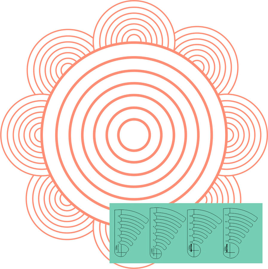 Westalee - CIRCLES ON QUILTS, CIRCLES, SET 3