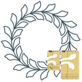 Westalee - CIRCLE WREATH FEATHERED LEAF SET