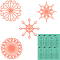 Westalee - SPIN-E-FEX SNOWFLAKE, SET 2, 8 PCS