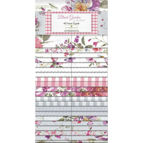 Blush Garden, 2-1/2" strips x 40 pcs, jelly roll