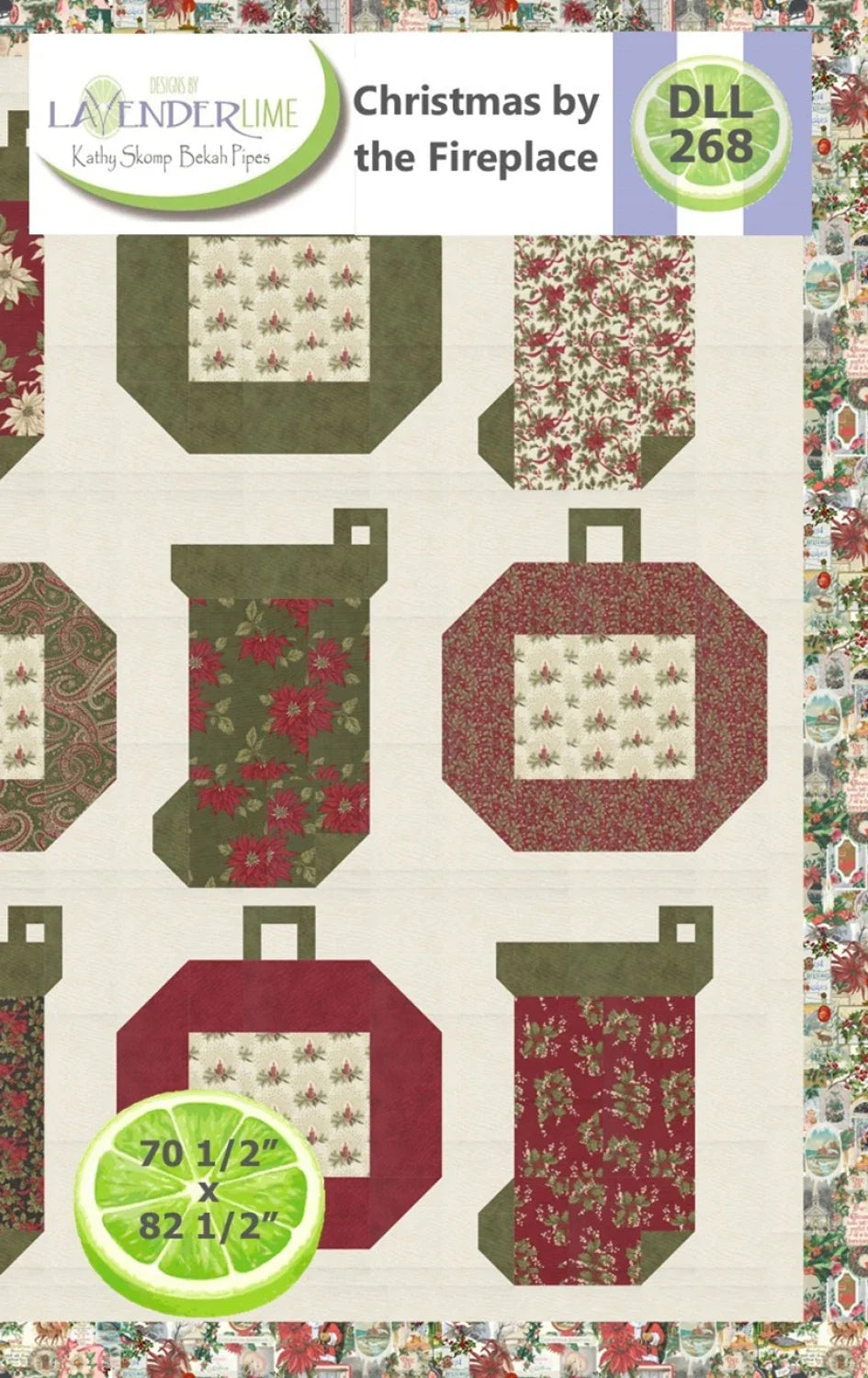 Christmas By the Fireplace, pattern