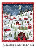Country Christmas panel, 36" x 44"
