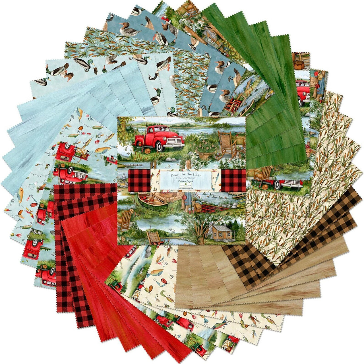 Down by the Lake, 10" squares x 42 pieces, layer cake