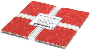 Flowerhouse, Basics - 10" squares, 42 fabrics