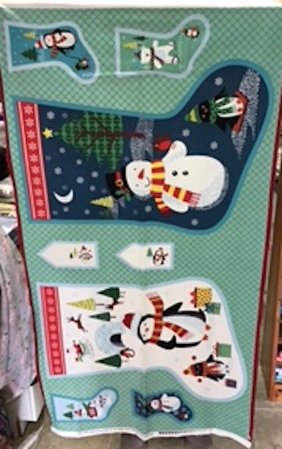 Frosty Stocking panel