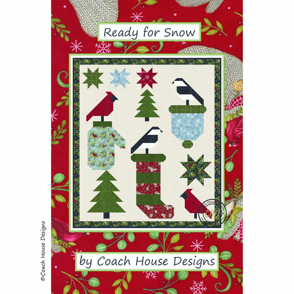 Ready for Snow, pattern, 54" x 62" lap quilt