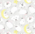 One Sheep Two Sheep-Sheep on Grey