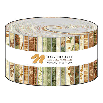 Stonehenge Organics, 2-1/2" strips jelly roll, 40 pieces