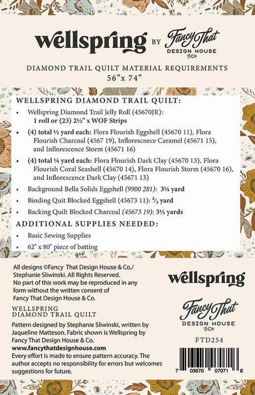 Wellspring, Diamond Trail quilt pattern